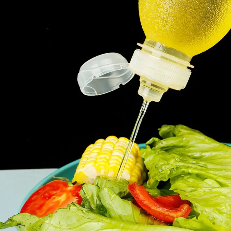 New 300ml/500ml Kitchen Squeeze Oil Bottle Dispenser Oil Spray Bottle Condiment Cooking Baking Ketchup Mustard Vinegar Olive