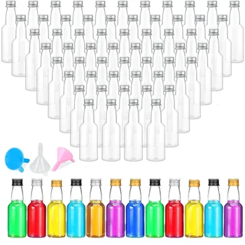 50Pcs 30-150ml Reusable Portable Plastic Mini Juice Bottles For Wine Juice Beverage Oil Seasoning Liquor Bottle Drink Containers 1