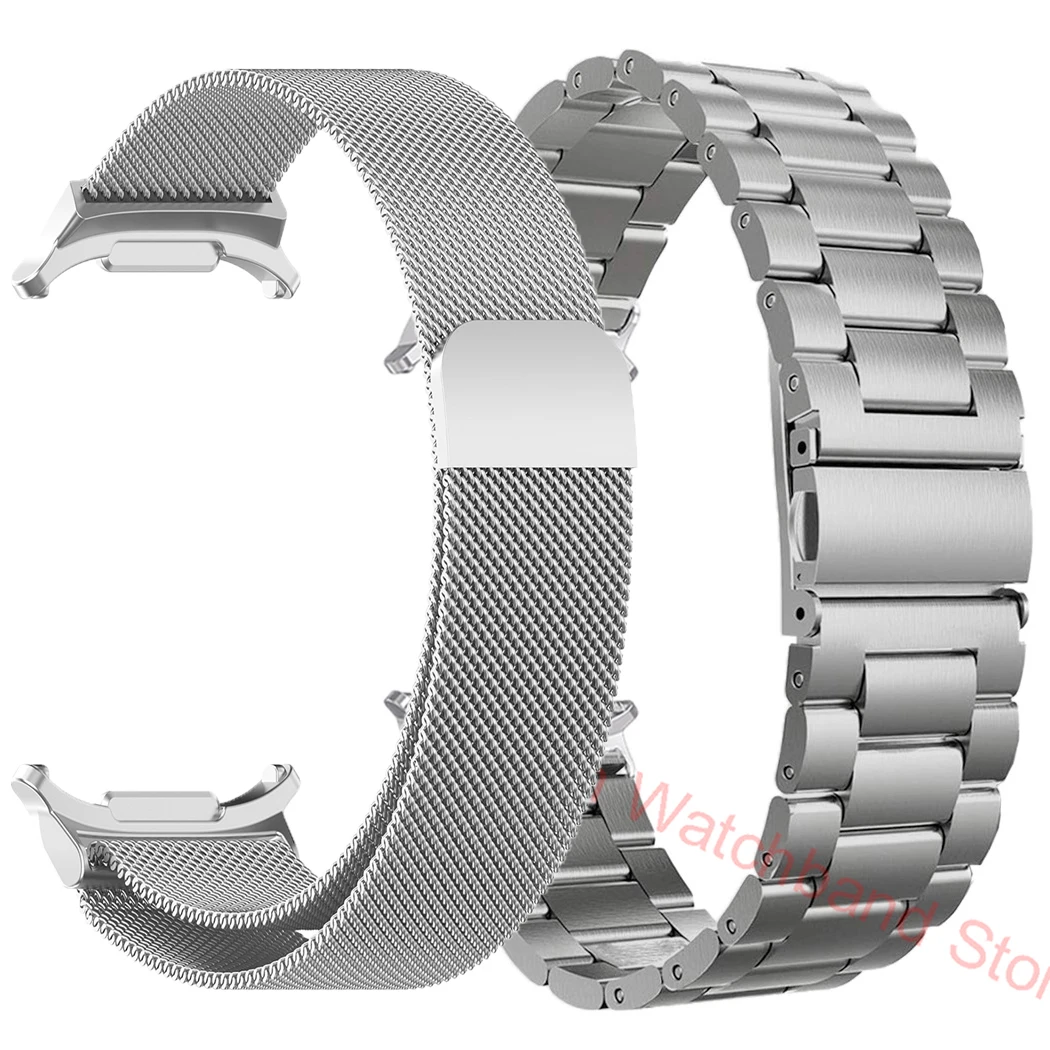 2-Pack Metal Strap - Stainless Steel Milanese Loop Bracelet
