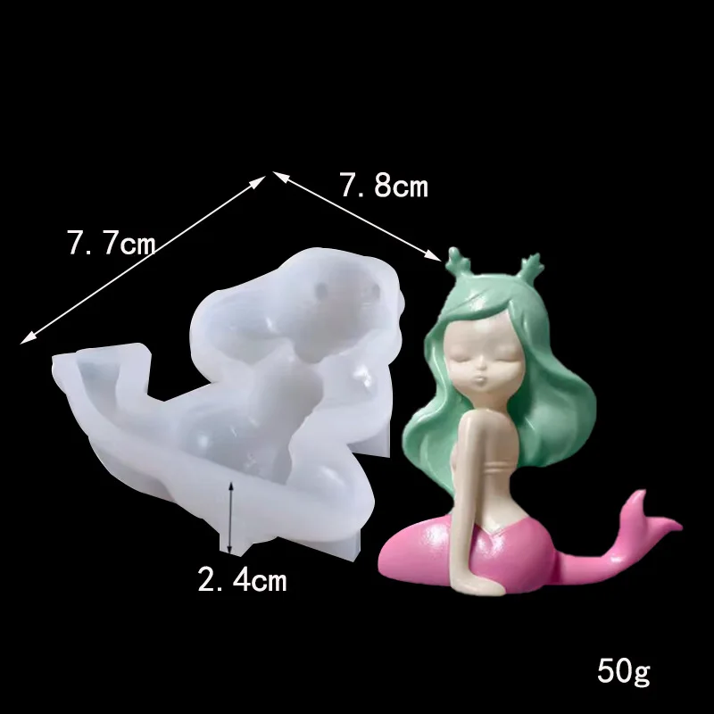 3D Mermaid Silicone Mold Mermaid Resin Mold for Coaster Epoxy Resin Art  Supplies Uv Resin Molds Silicone Mold for Resin New - AliExpress