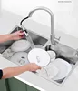Kitchen Sink Double Groove Double Bowl Vegetable Washing Basin Pots 304 Stainless Steel Kitchen Sinks with Soap Dispenser 1