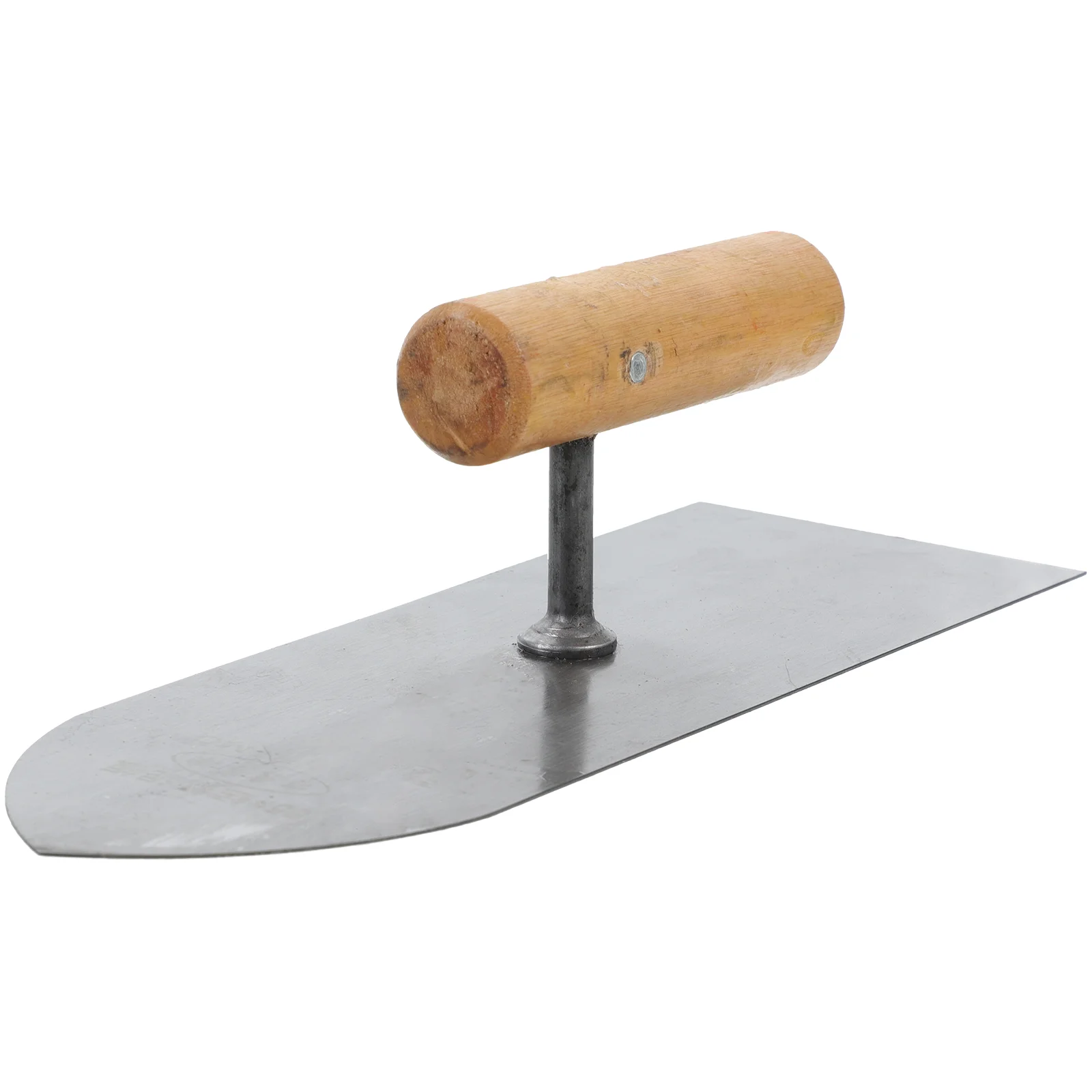 Round Trowel Masonry Bricklaying Wood Carbide Scraper Building Materials Finishing Tool