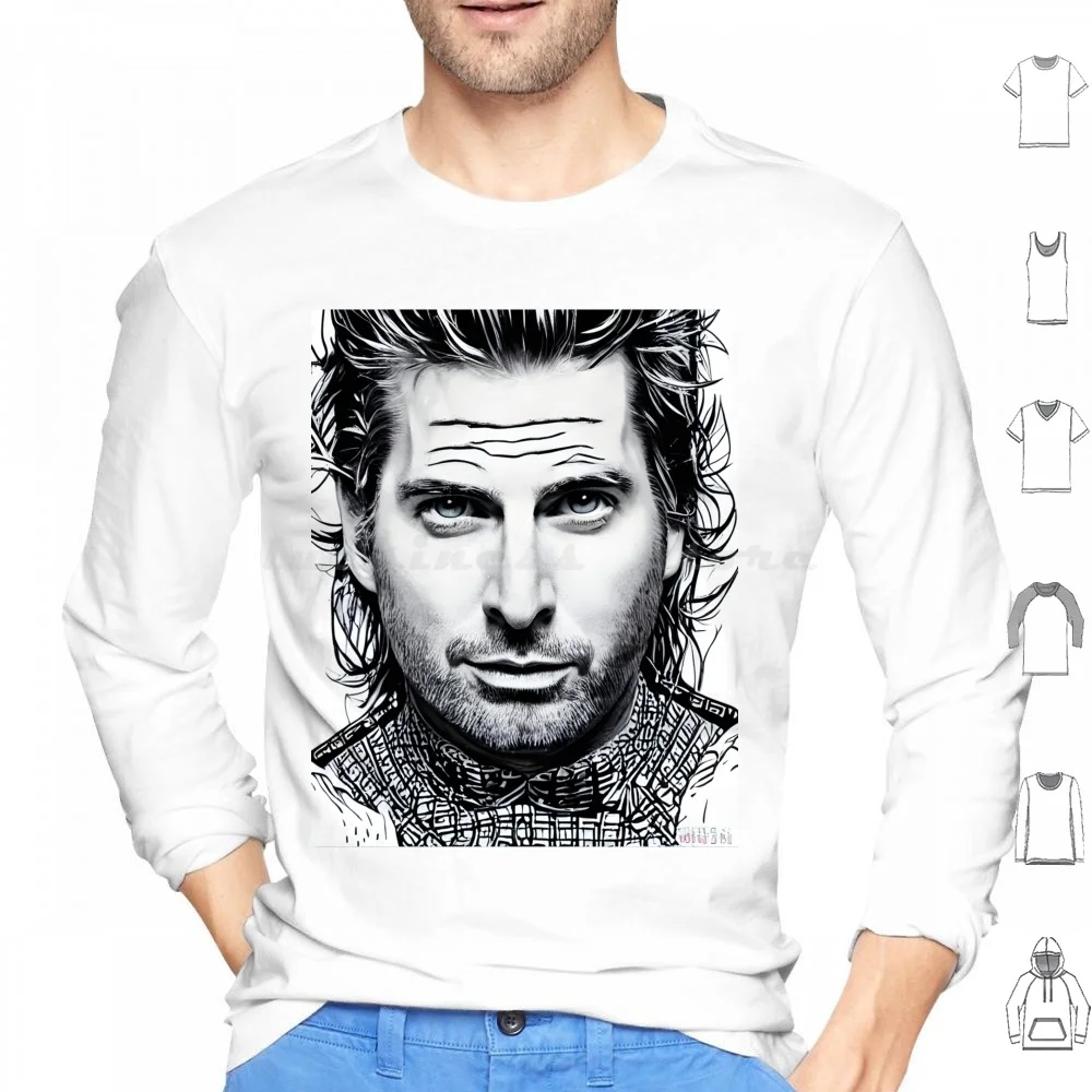 Рок-Out с Чадом крогер: графический дизайн для вентиляторов из никеля, толстовки с длинным рукавом, забавная серебристая лента из никеля