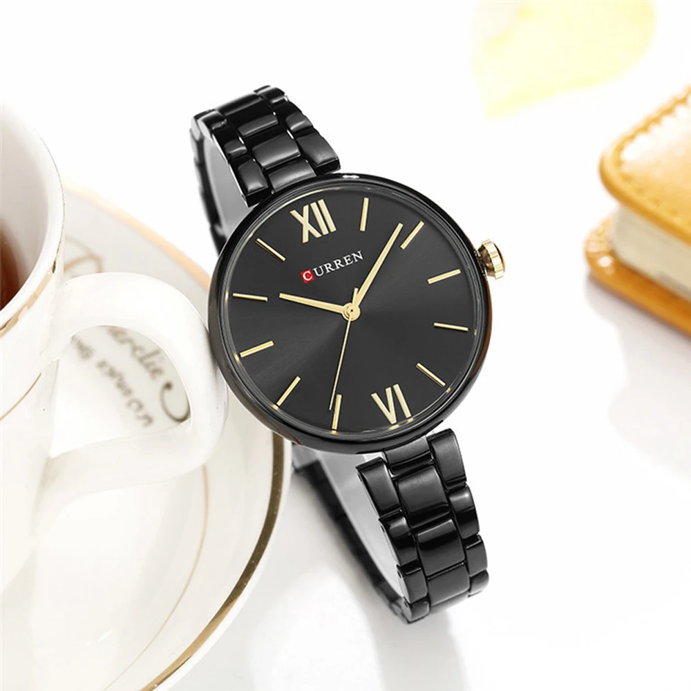 5 buc/set ceasuri de mână pentru femei, cuarț de lux, cuarț, bratara din aur roz, fără model, ceas de mână pentru femei_voghion.com