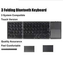 Wireless Folding Keyboard Bluetooth Keyboard With Touchpad For Windows, Android, IOS,Phone,Multi-Function Button Mini Keyboard 