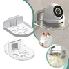 1/2Pcs Self Adhesive Security Camera Wall Mounting Bracket Punch-Free Acrylic Surveillance Camera Holder Shelf for Baby Monitors 2