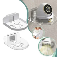 1/2Pcs Self Adhesive Security Camera Wall Mounting Bracket Punch-Free Acrylic Surveillance Camera Holder Shelf for Baby Monitors 2