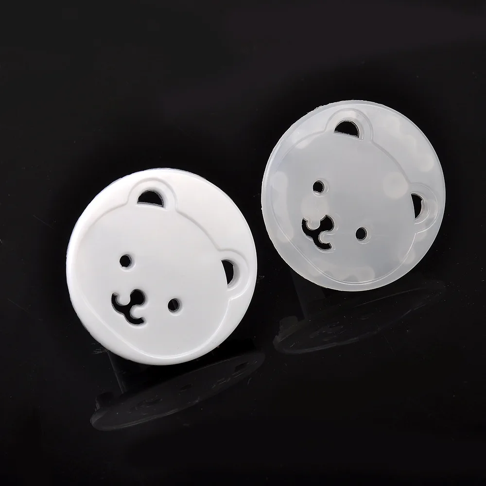 10pcs Bear EU Power Socket Baby Kids Safety Guard Anti Electric Shock