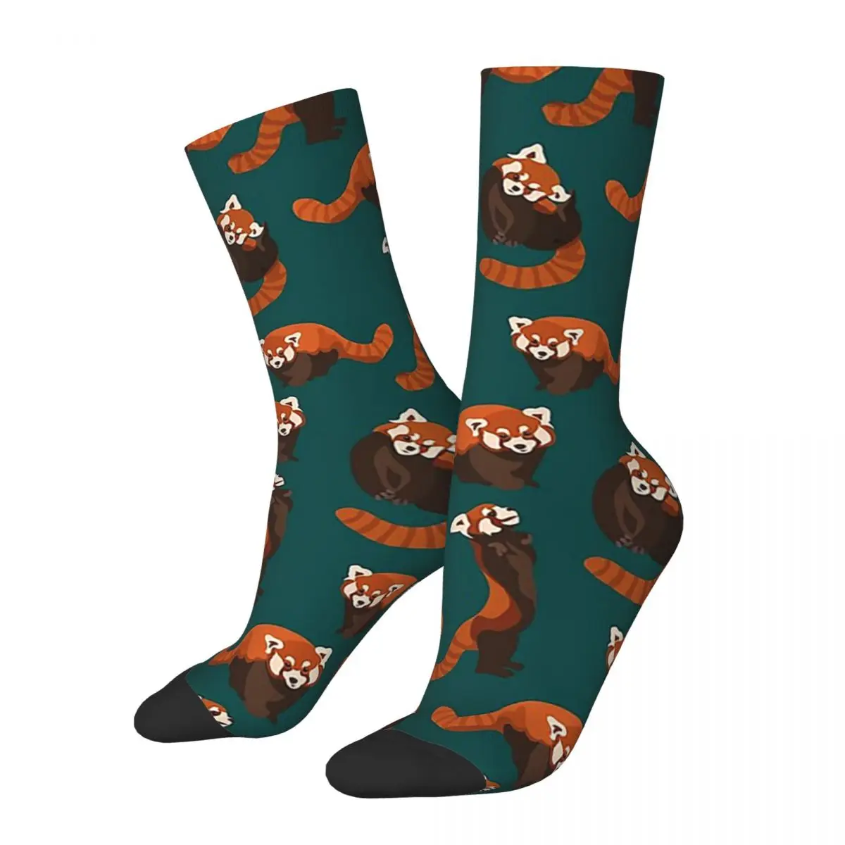 

New Male Men Socks Casual Kawaii Red Panda Cute Animal Sock Skateboard Women's Socks Spring Summer Autumn Winter
