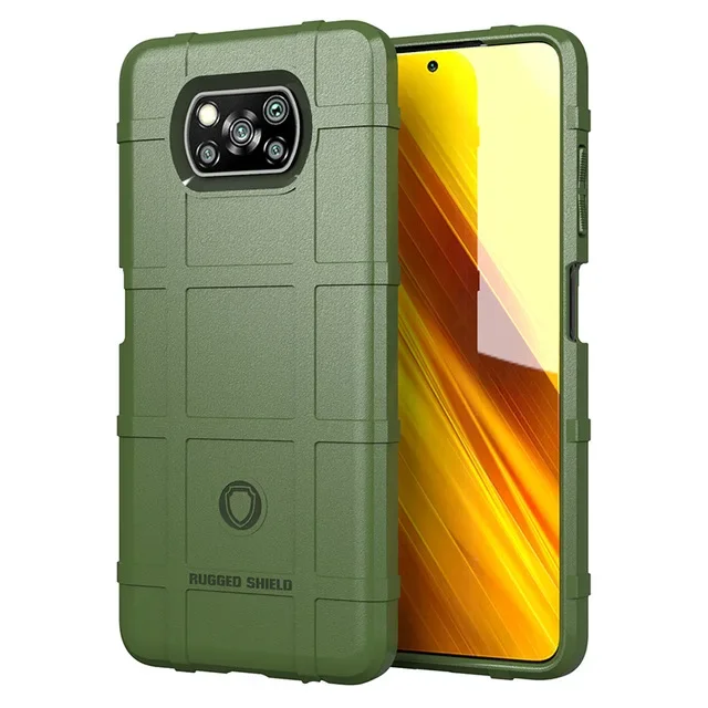 Rugged Shield Shockproof Silicone Phone Case - Soft TPU Protective Back Cover