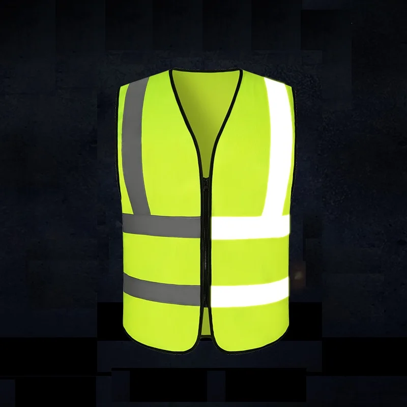 Car Reflective Safety Vest Fluorescent Safety Mesh Vest Emergency Reflective Strip Cycling High Visibility Jackets