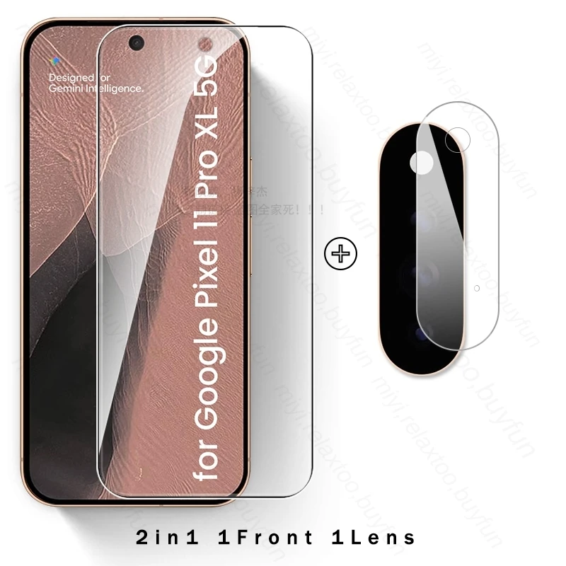 Universal 8-in-1 Tempered Glass Screen Protector and Camera Lens Shield