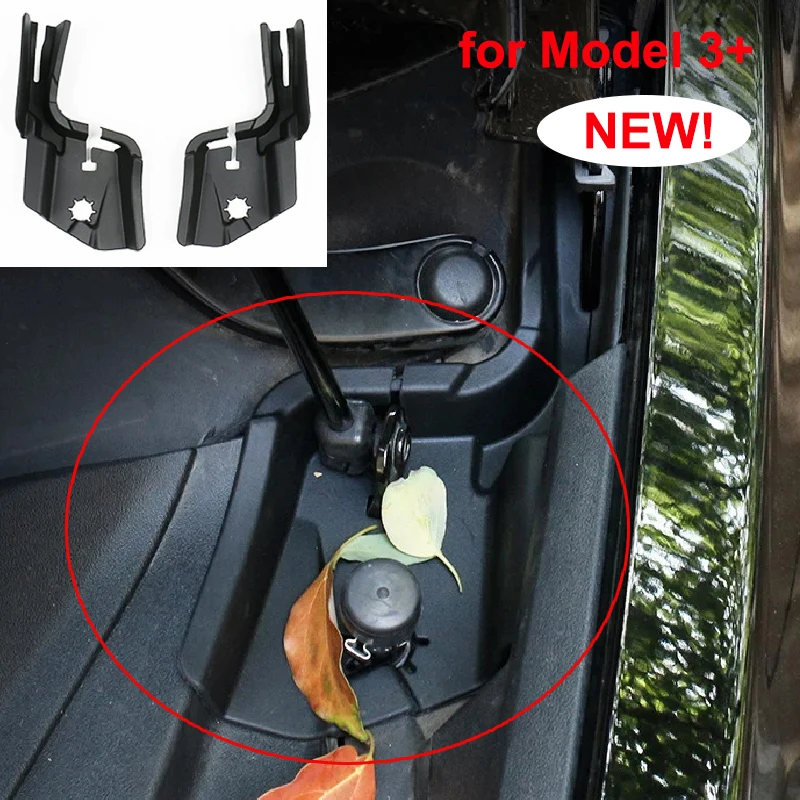 Front Trunk Hood Water Guide Device Anti Clogging Net Frunk Debris filtration Protective Cover For Tesla Model 3+ Highland front trunk cover