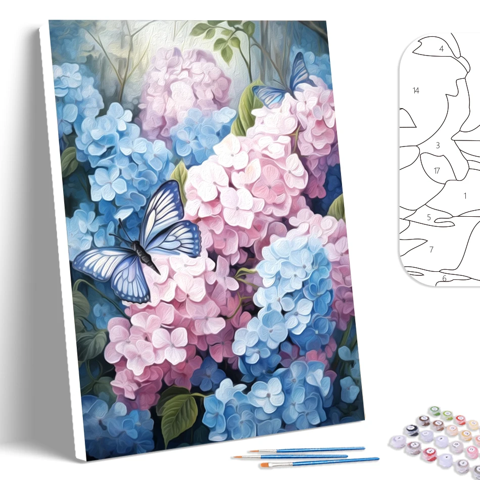 SDOYUNO-Paintings For Painting By Numbers Flowers Oil Acrylic Paints Handpainted Color Markers Watercolor Framed Wall Art Modern