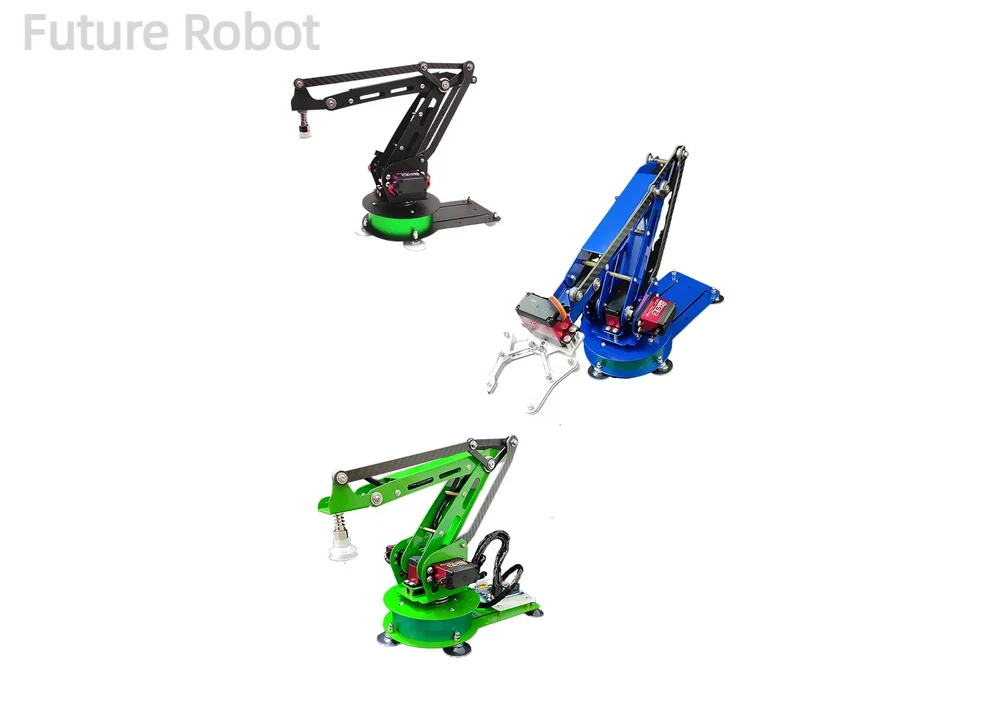 3 Axis Robot Arm with Suction Cup Stainless Steel Open Code Manipulator for Arduino Robot DIY Kit For UNO Programmable