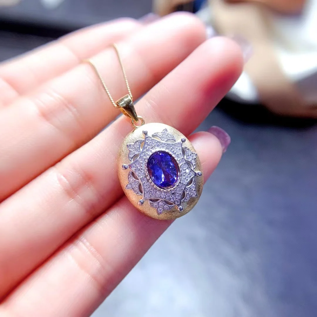 Collier En Tanzanite & Apatite Bleue – Pierre Naturelle – Gold Filled – Neuf Avec étiquette