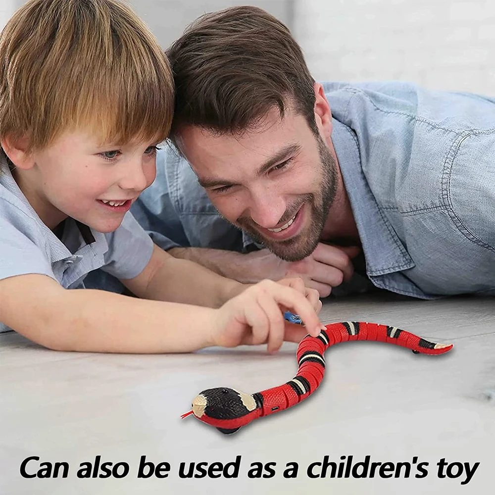 Usb Recarregável Inteligente Detectando Brinquedos Interativos Gato Eletrônico Automático Cobra Gato Teasering Playkitten Brinquedos para Gatos Cães Pet - Imagem 2