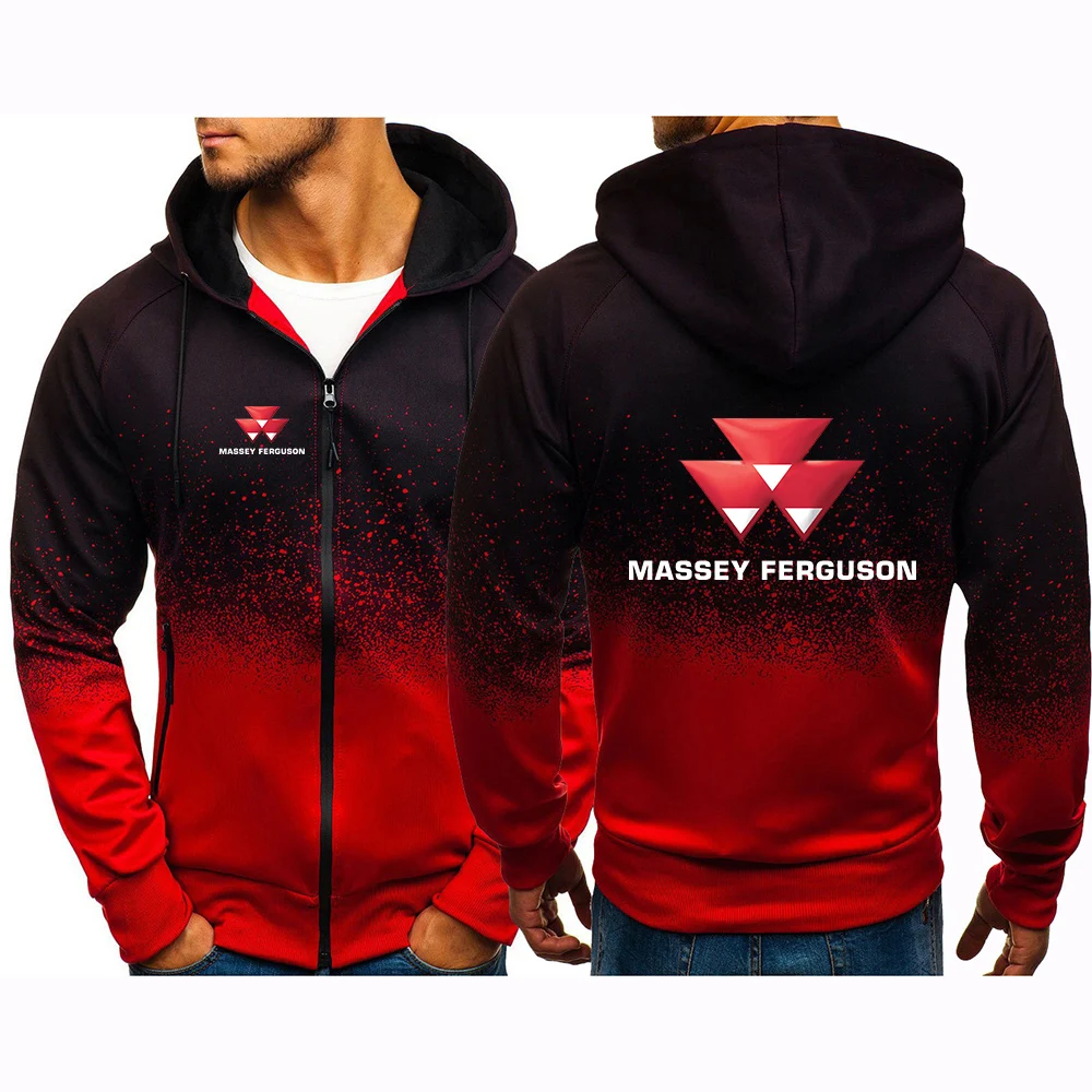 2024 Massey Ferguson Print Autumn Men Hoodies Casual HipHop