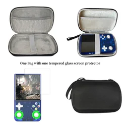 Durable Handheld Game Console Carrying Case - Shockproof Storage Bag & Protective Box (With Glass film)