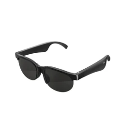 Smart Bluetooth Translation Sunglasses with Music Earphones - 144 Languages Real-Time Translator (Black)