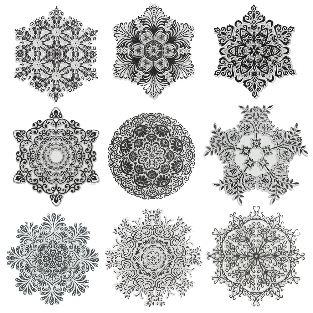 Mandala Polymer Clay Texture Stamp 1