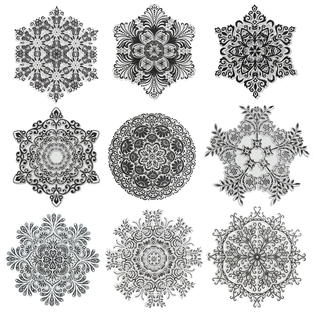 Mandala Polymer Clay Texture Stamp 1