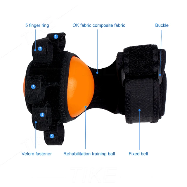 Tike Anti-Spaszticitási Golyó Szilánk Kézi Funkcionális Károsodás Csukló Ortózis Terápiás Stroke Hemiplegia Apoplexy Ujjak Edzés - Image 6