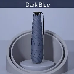 Ultralight UV Protection Portable Mini Travel Umbrella - Iron (Navy Blue)