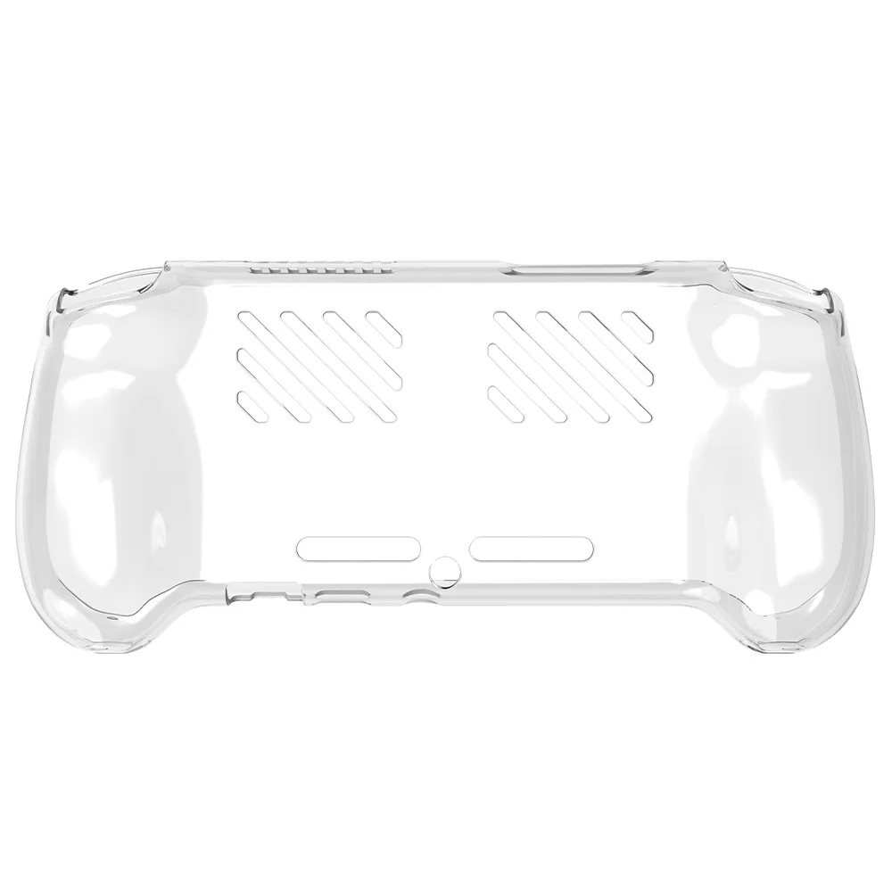 ANBERNIC RG557 クリアパープル TPU保護ケース付き Transparent TPU Case For Anbernic RG557 Handheld Game