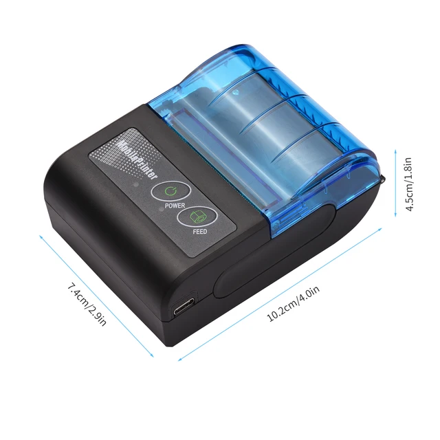 BK Ajouter 10rolls - Mini Imprimante Thermique Sans Fil Bluetooth, Pour  Téléphone Portable, 58mm, Tickets De Caisse, Rouleau De Papier D'impression,  2022 Moins Cher