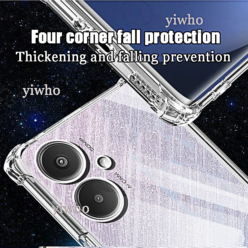 Crystal Clear Protective Phone Case with Camera Shield