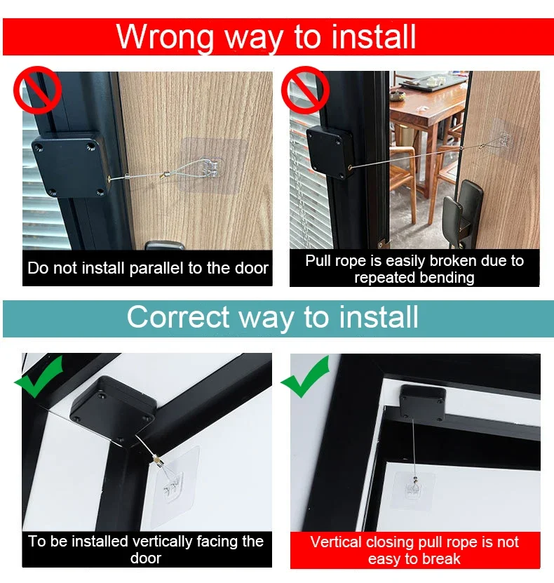Home Automatic Wooden Door Closer Punch Free Quiet Auto Slow Closing Device For Cabinet Fridge Kitchen Sliding Door House Gate