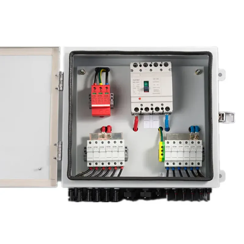 

CNCSGK DC Solar Combiner Box 2 4 6 8 strings IP5 1 input output - Strings Array PV combiner box