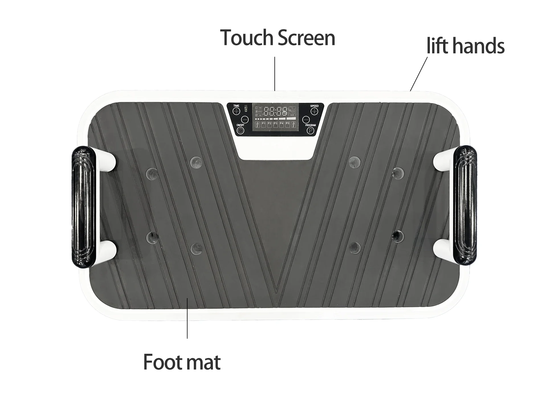 Wholrle Body Workout Massager Machine Slim Exercise Fitness Equipment Vibration Platform Plate Vibrating up Vertical Direction