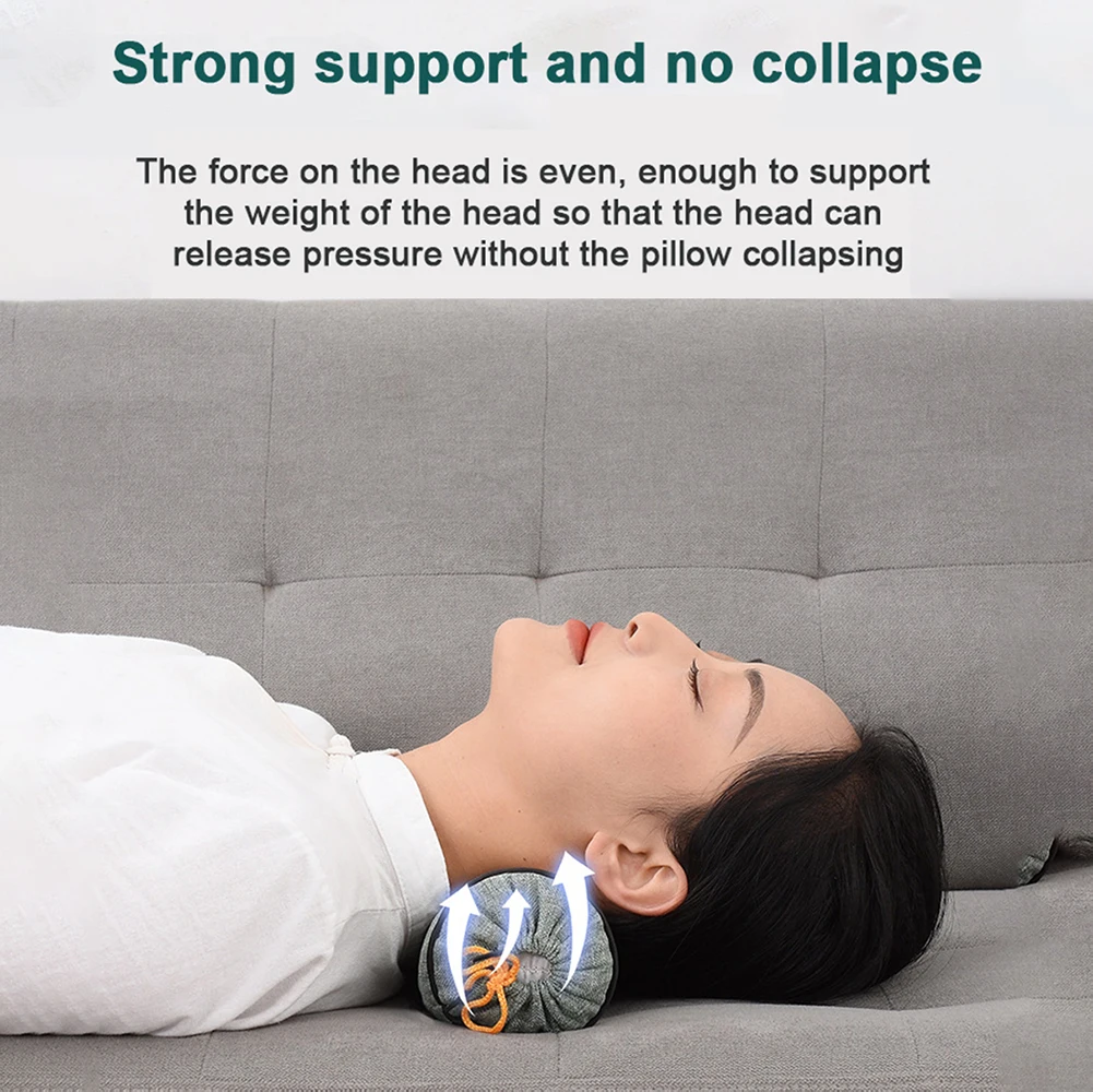 Wormwood cervical pillow Neck Sleep Health Pillow round moxa leaf pillow repair cylindrical neck old coarse cloth