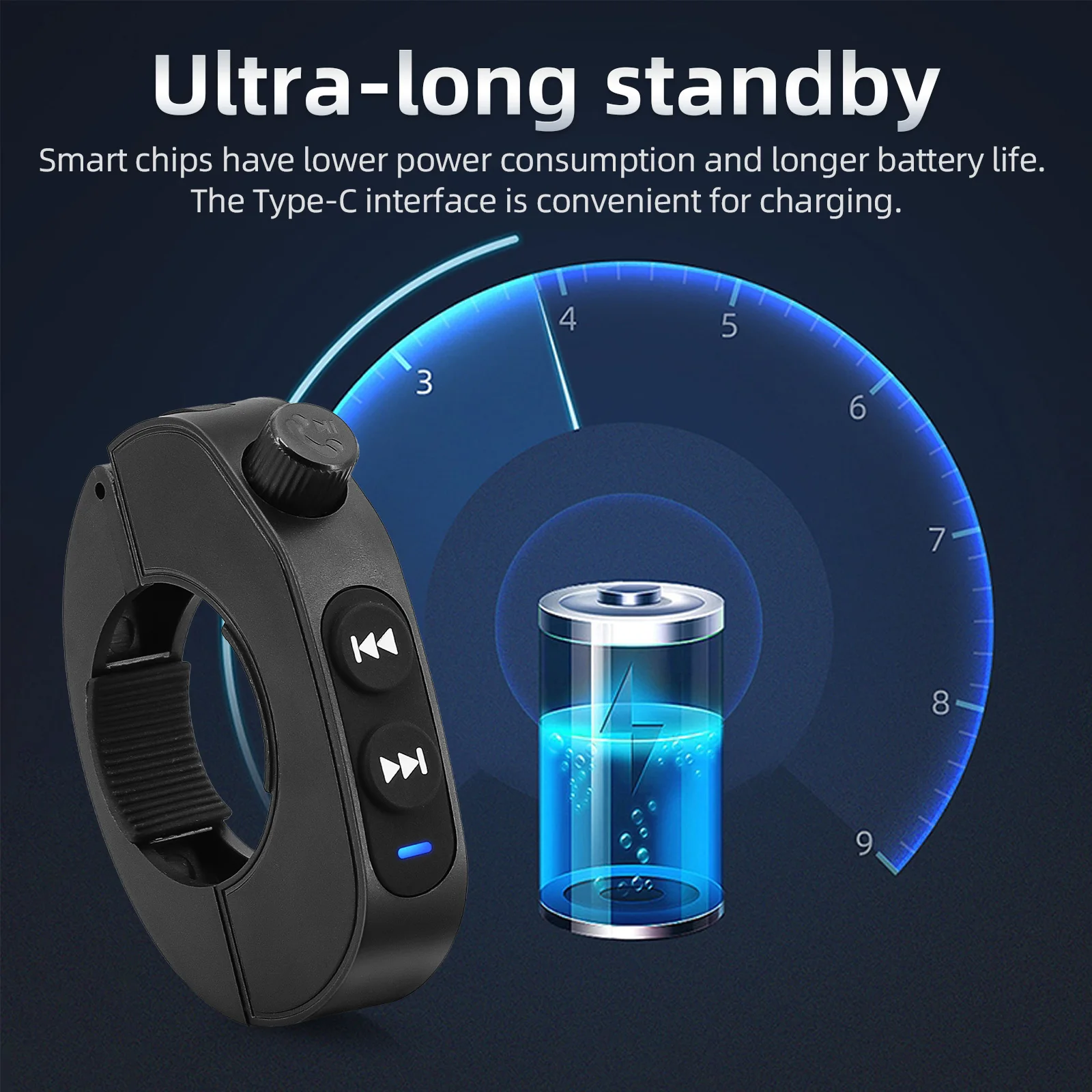 Smart Wireless Remote Control Bluetooth-compatible Steering Wheel Media Controll