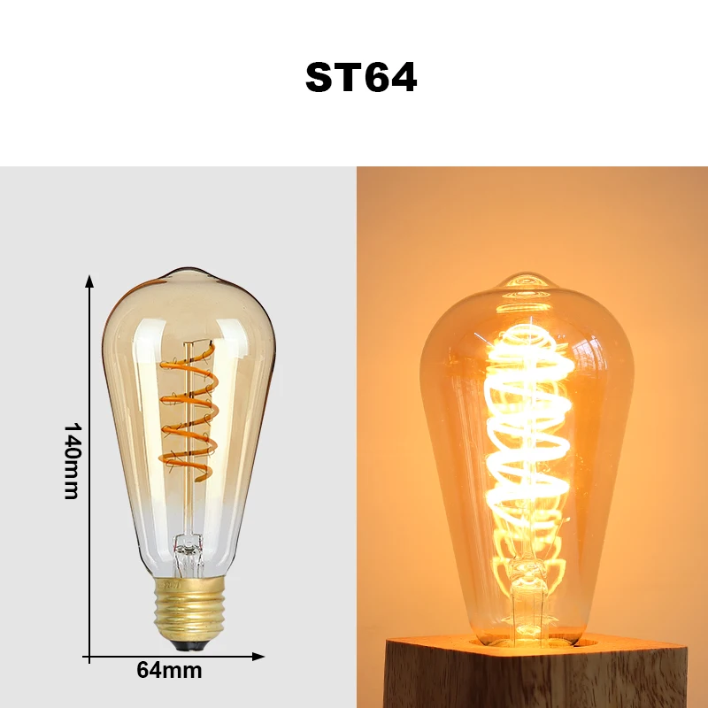 ตัวเลือกสินค้า หลอดไฟสไตล์ย้อนยุค Vintage Edison LED ตกแต่งบ้าน