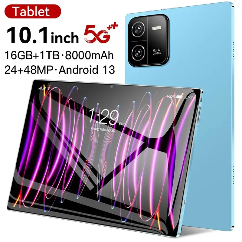 100% 오리지널 패드 6 프로 태블릿 PC 글로벌 버전, 16GB + 1TB 태블릿, 안드로이드 13 패드 6 맥스 5G 듀얼 SIM 카드, 와이파이 HD 4K Mi Tab 2024NEW