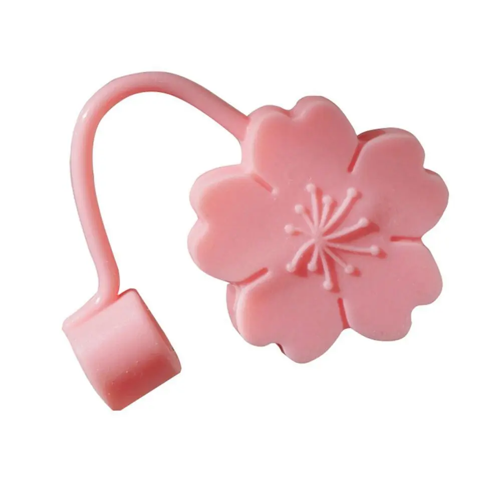 Durable Reusable Silicone Glass for Straws Bottle Accessories Straws Decorative Cap Straw Plug Anti-Dust Cap