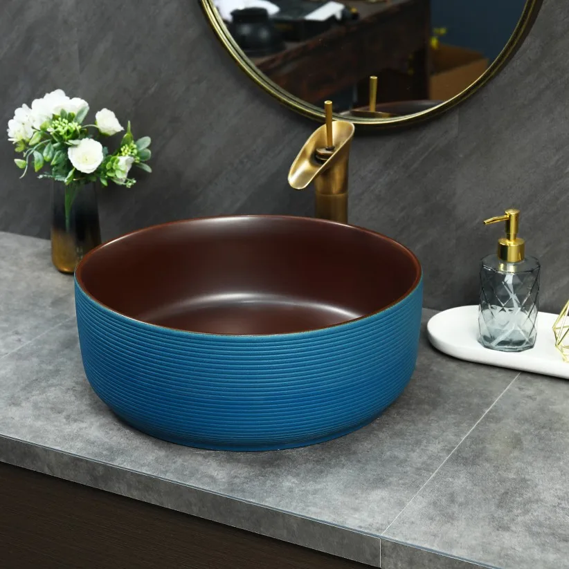

Vanity Porcelain Cera Wash Basin Advanced Technology Jingdezhen Chinese Ceramic Basin