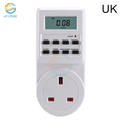 Programmable Digital Timer Switch for Home Energy Efficiency and Kitchen Appliance Control (UK)