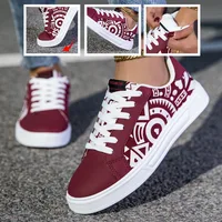HKDQ Graffiti Unisex Sneakers Lightweight Men's Skate Shoes Casual Sneaker for Men Women Red Skateboard Shoes Man Sports Shoes