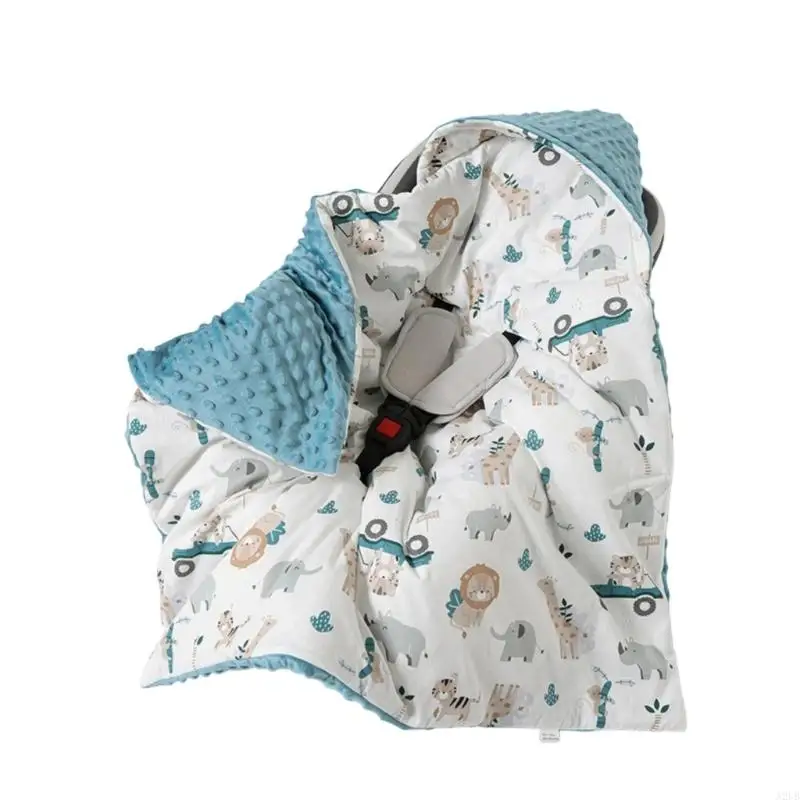 Weiche, mit Kapuze gepunktete Babydecke mit leichter Baumwolle für den Einsatz bei Kleinkindern, Wärme, Kinderwagen, A2UB – Detail 7