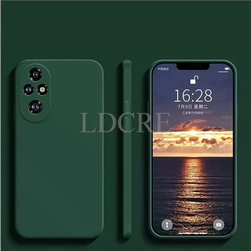 Silicone Phone Case - Solid Color Anti-Slip Shockproof Cover, Slim Fit Durable Design