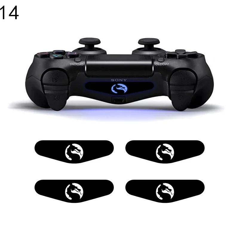 DATA FROG 4PCS LED Light Bar Sticker For PS4 Game Console Decal Skin Stickers For Playstation 4 Controller Accessories 2023