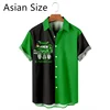 Simple St. Patrick's Day 3D Printed Shirts For Men Summer Casual Short Sleeve Lapel Button Shirt Loose Holiday Gift Blouse Tops 1