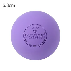 Portable 6.3cm Massage Ball for Muscle Relaxation and Pain Relief (Purple)
