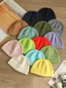 Knit Trawler Beanie Women Soft Stretch Yarn Watch Caps Men Simple Ribbed Fisherman Beanies Thick Unisex Kid's Warm Dockers Hat 3