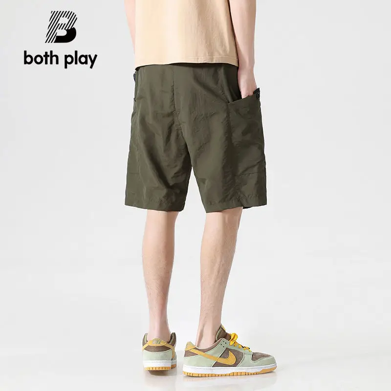 New Summer Shorts Men Wear Summer Ice Silk Casual Sports Workwear Five-point Mid-sized Pants 2