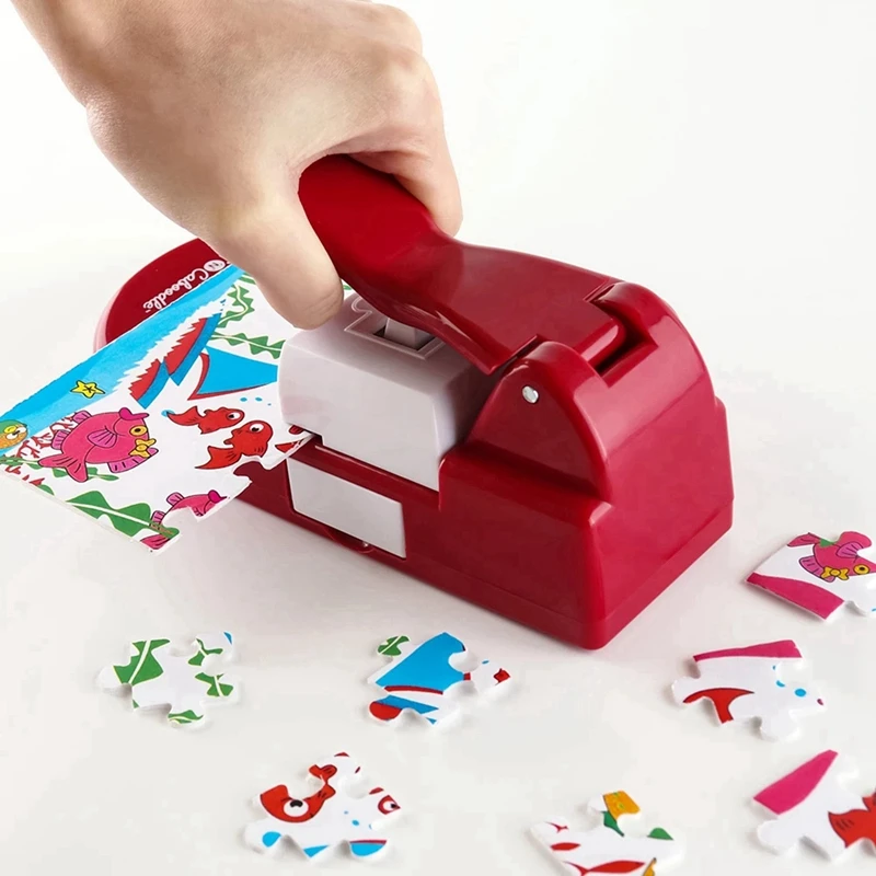 

Jigsaw Puzzle Maker Machine Embossing Flower Punch Children's Educational Toys DIY Handmade Materials